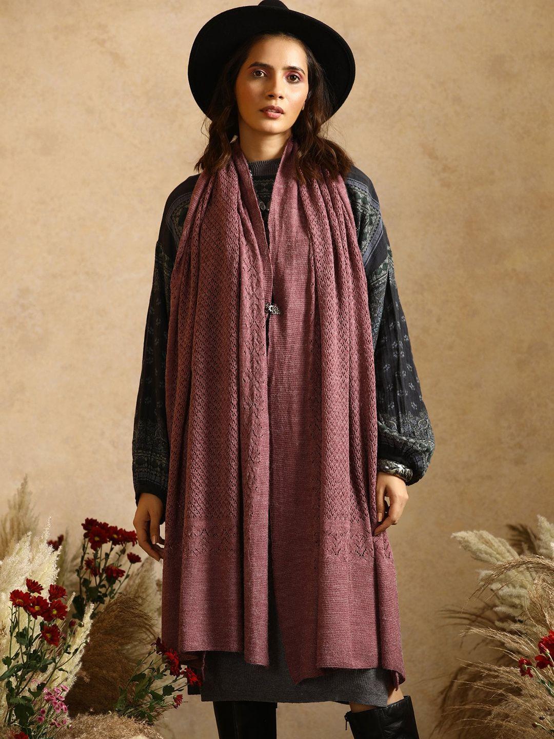 khaleej women asymmetric closure longline wool poncho
