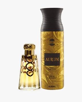 khallab edp woody oudh perfume for unisex and aurum femme deodorant fruity floral fragrance for women+ 2 parfum testers