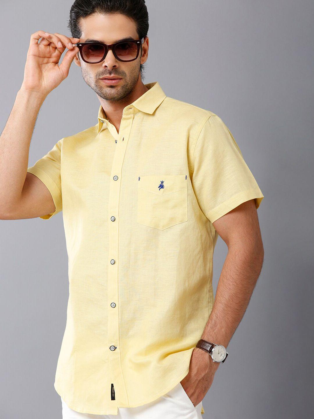 khoday williams classic casual cotton linen shirt