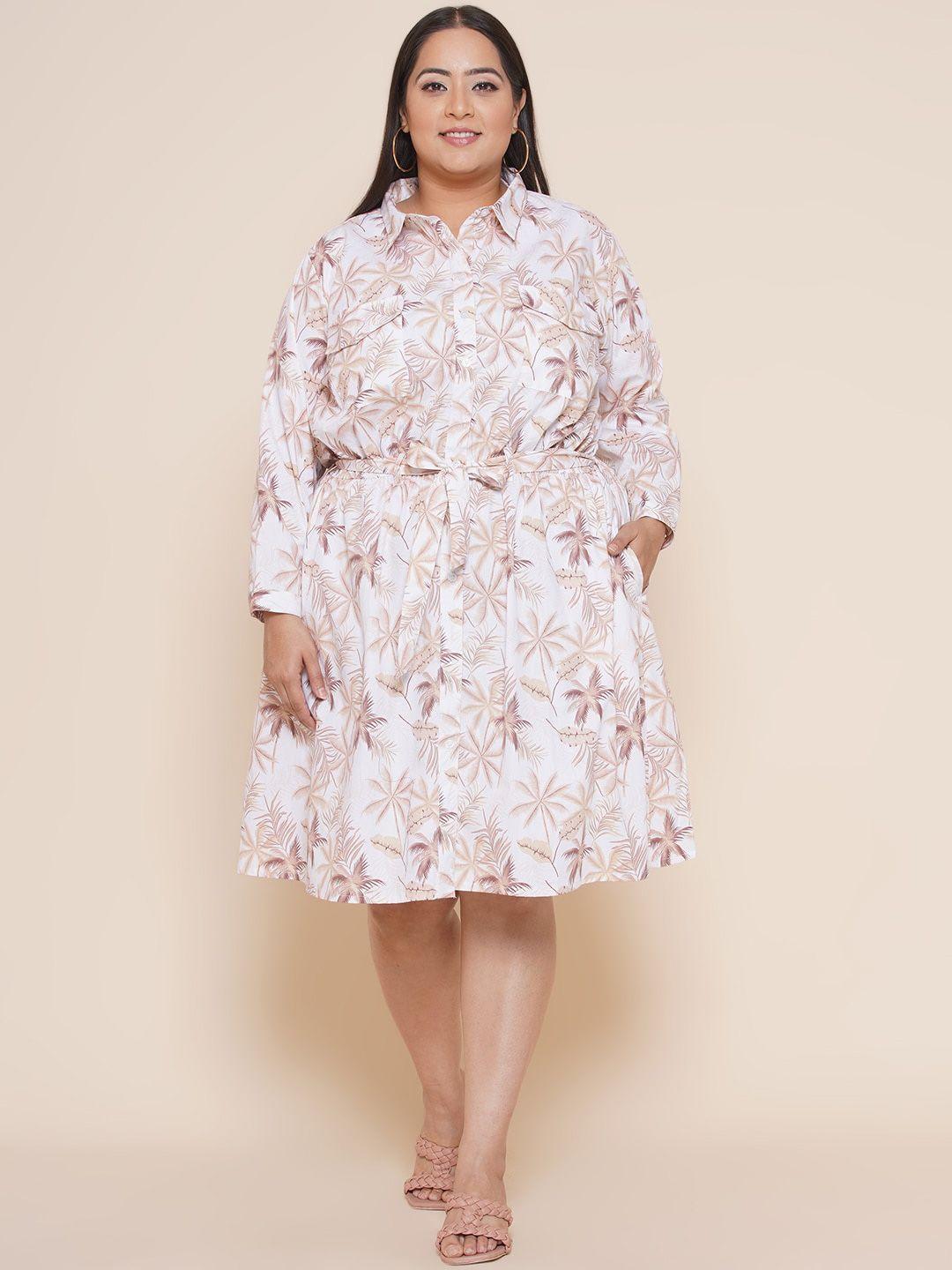 kiaahvi by john pride floral cotton shirt dress