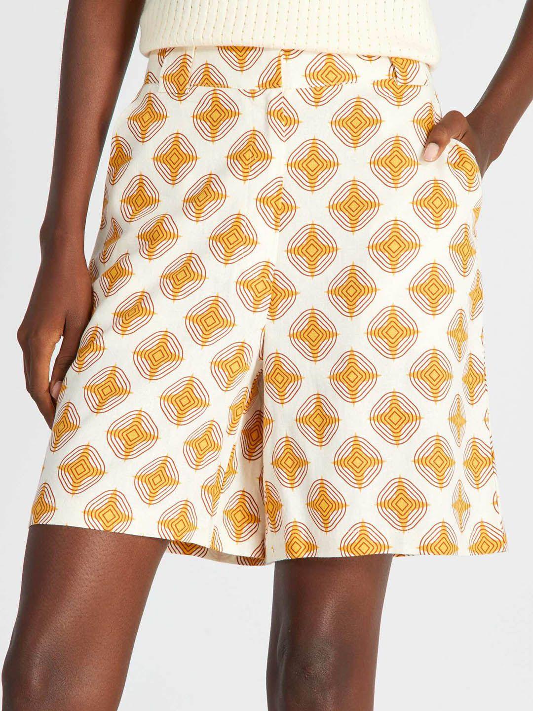 kiabi women geometric printed shorts