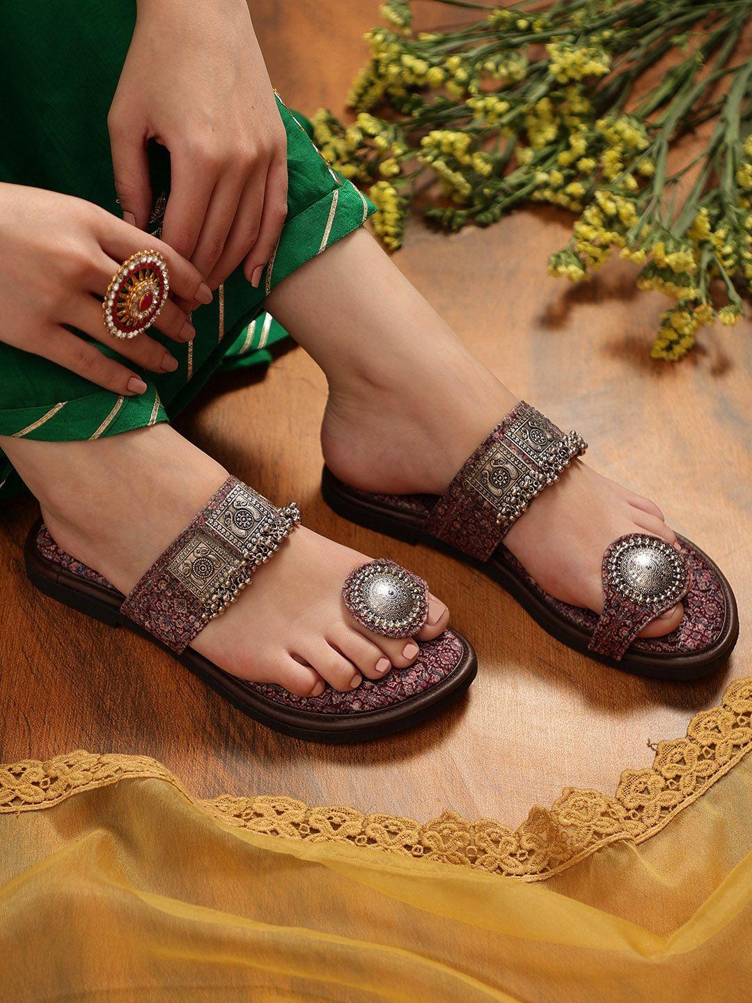 kiana embellished one toe flats