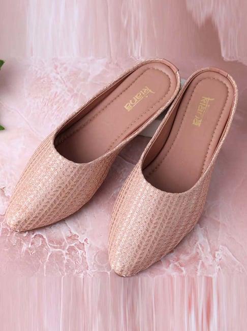kiana women's pink mule shoes