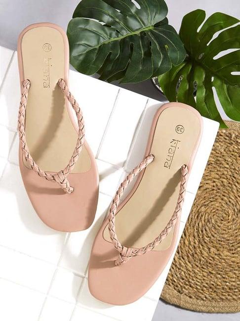 kiana women's pink thong sandals
