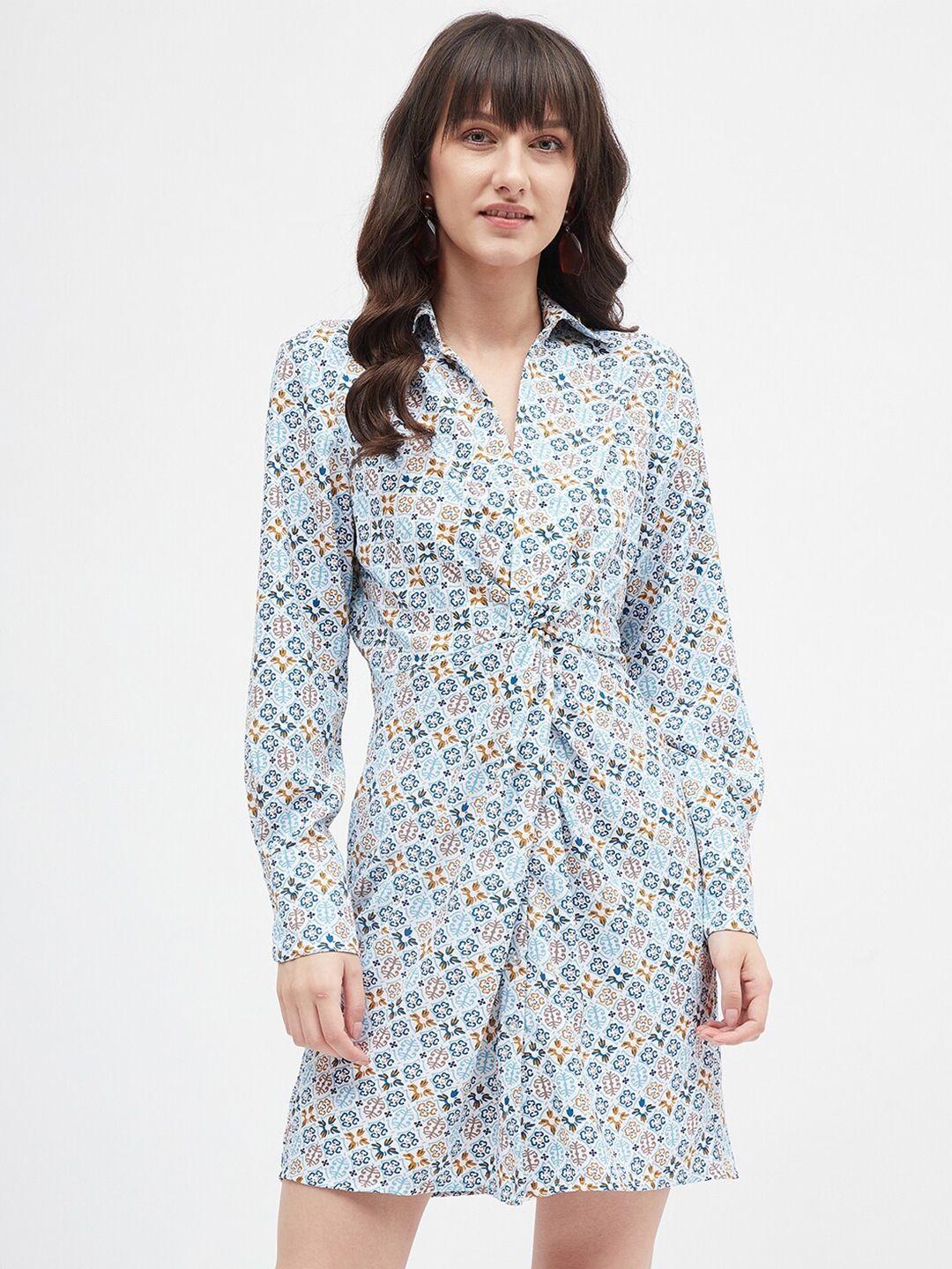 kibo  floral shirt dress