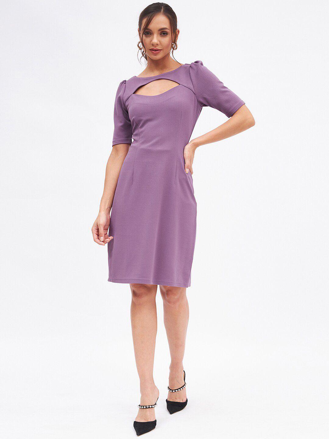 kibo boat neck sheath dress