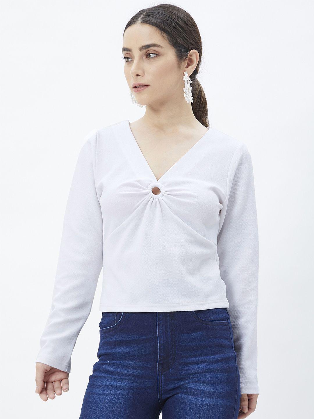 kibo cut out v-neck top