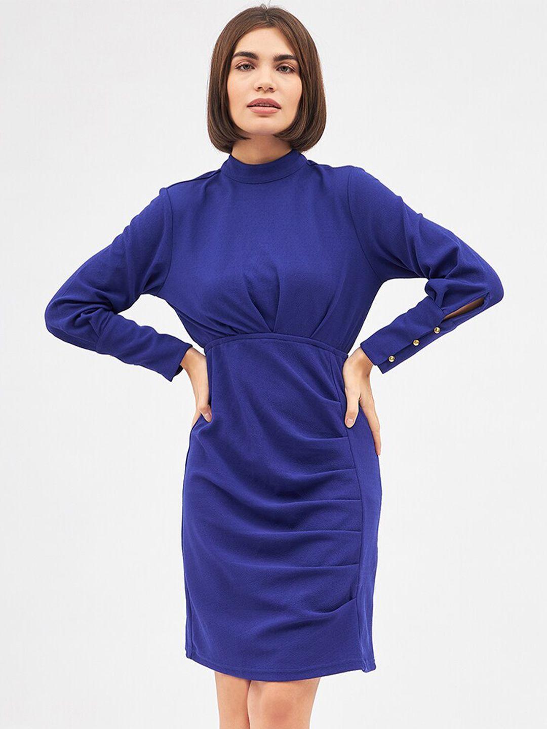 kibo high neck sheath dress