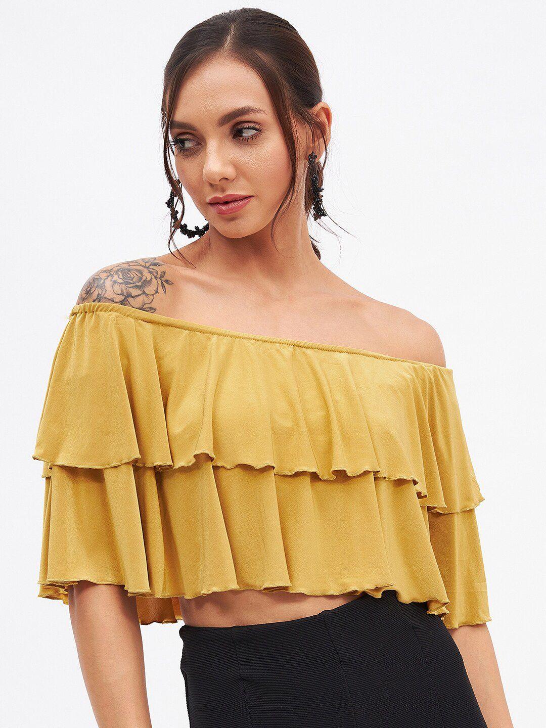 kibo off-shoulder bardot top