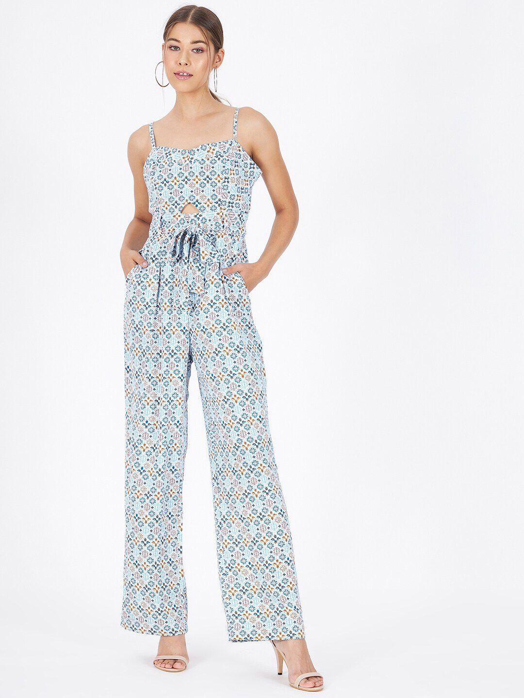 kibo printed basic jumpsuit