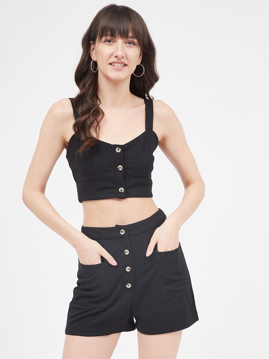 kibo shoulder straps crop top