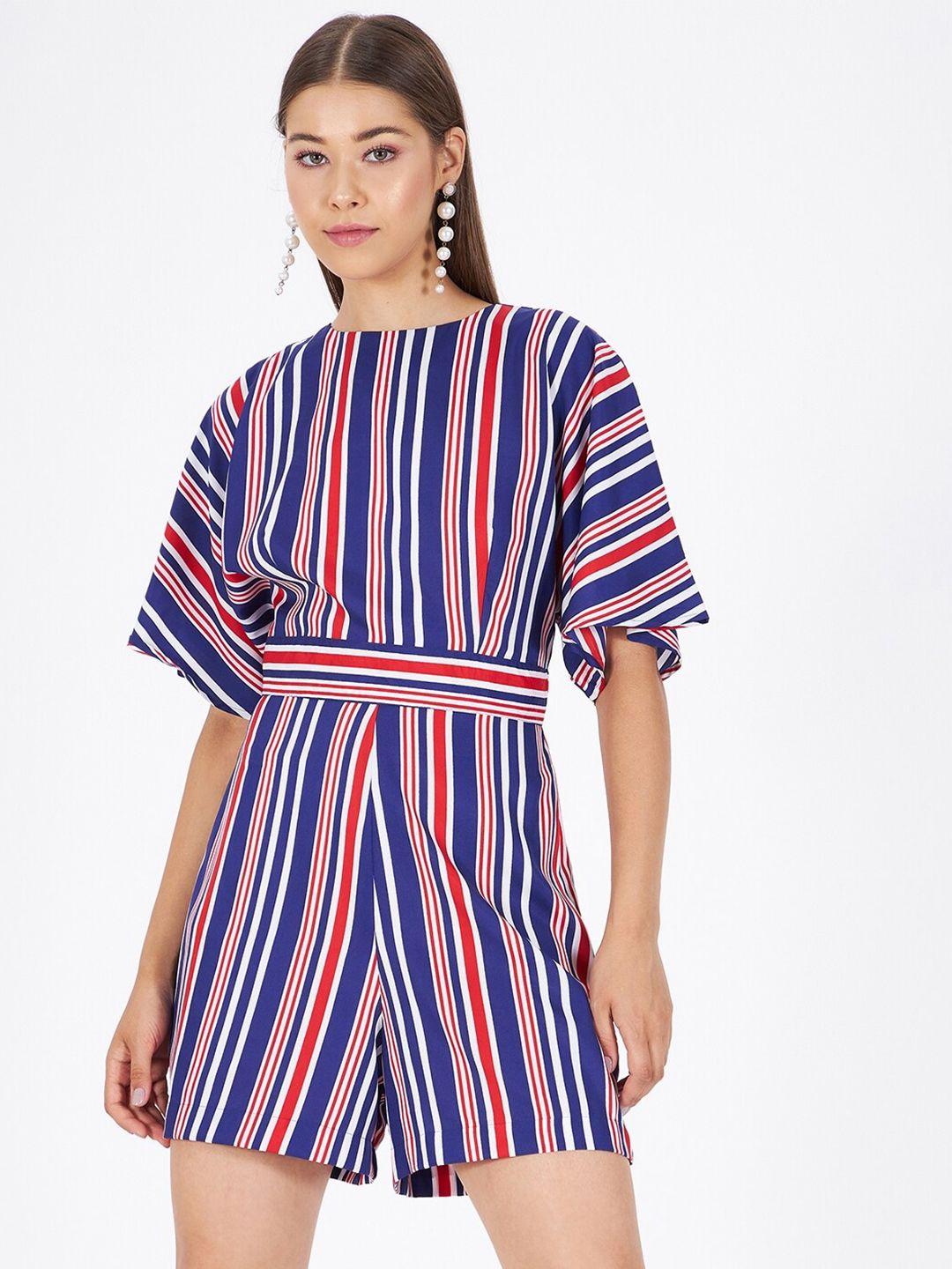 kibo striped printed jumpsuit