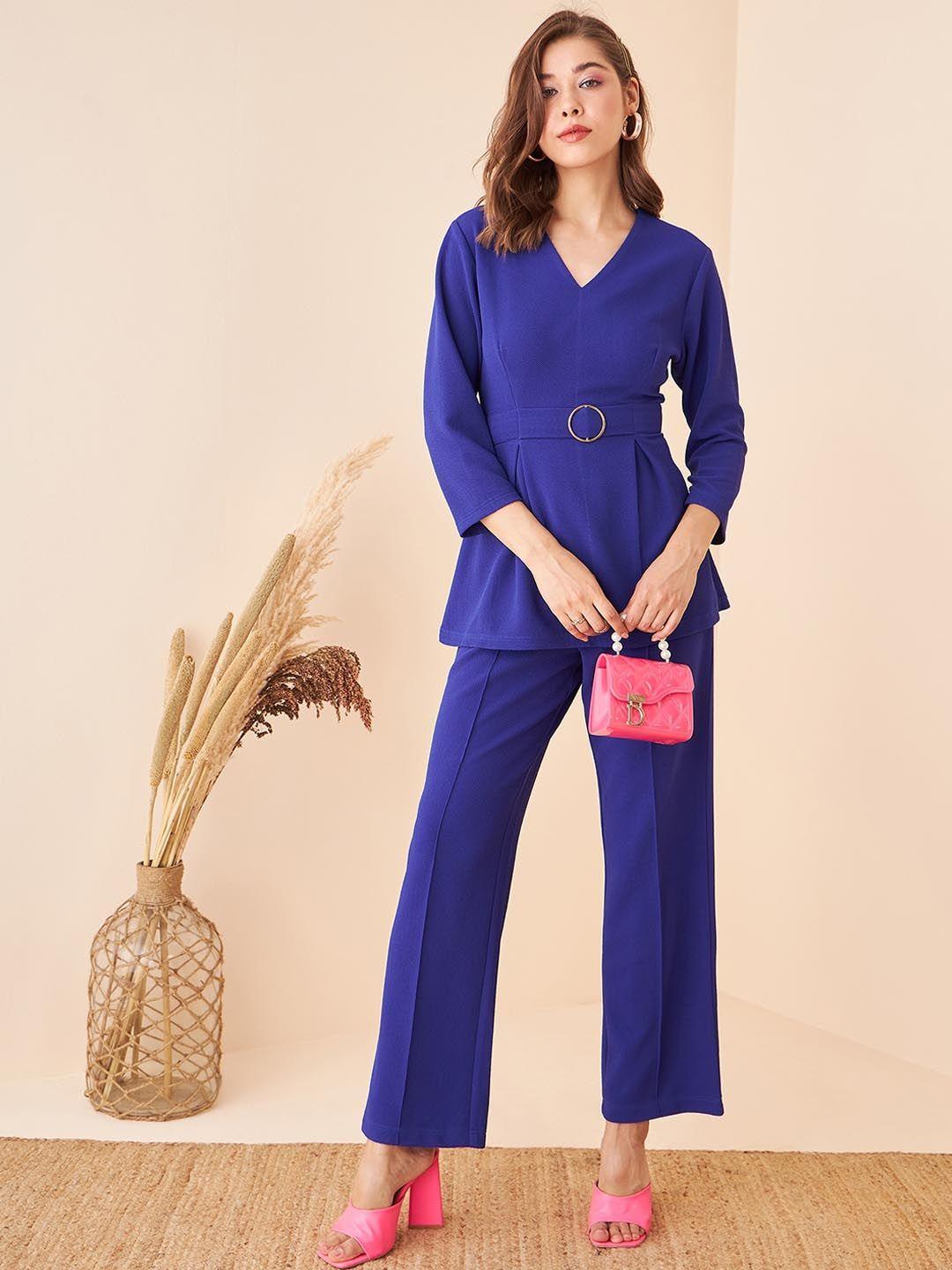 kibo v-neck tunic with trousers