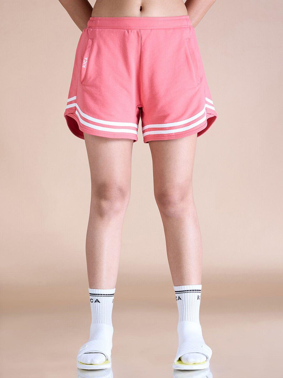 kica women high-rise cotton shorts