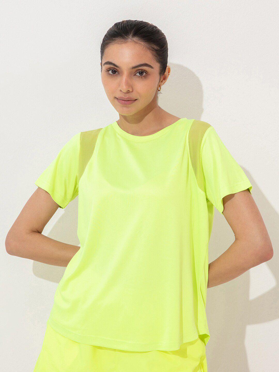 kica women yellow solid top