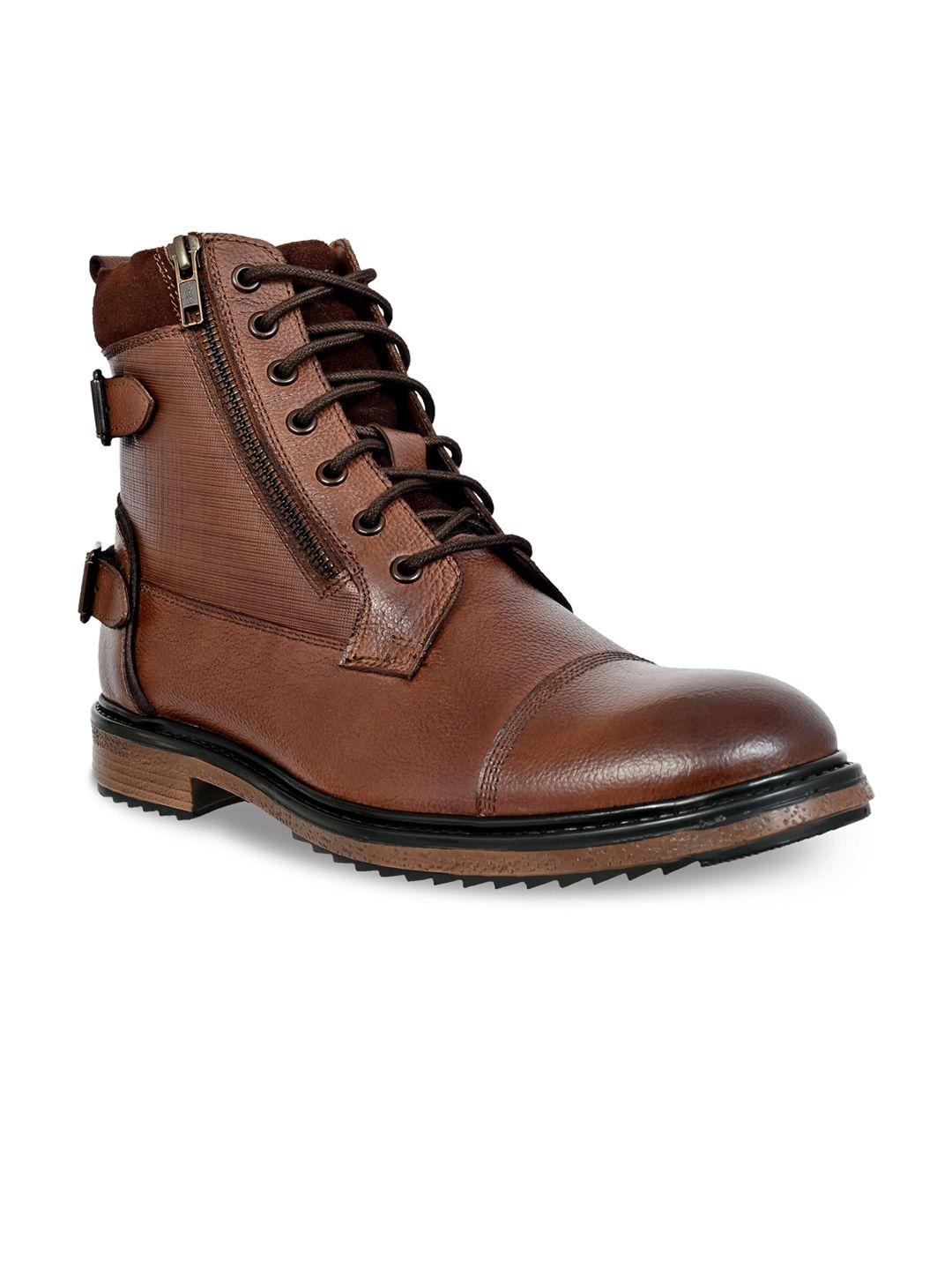 kicksfire block-heeled leather boots