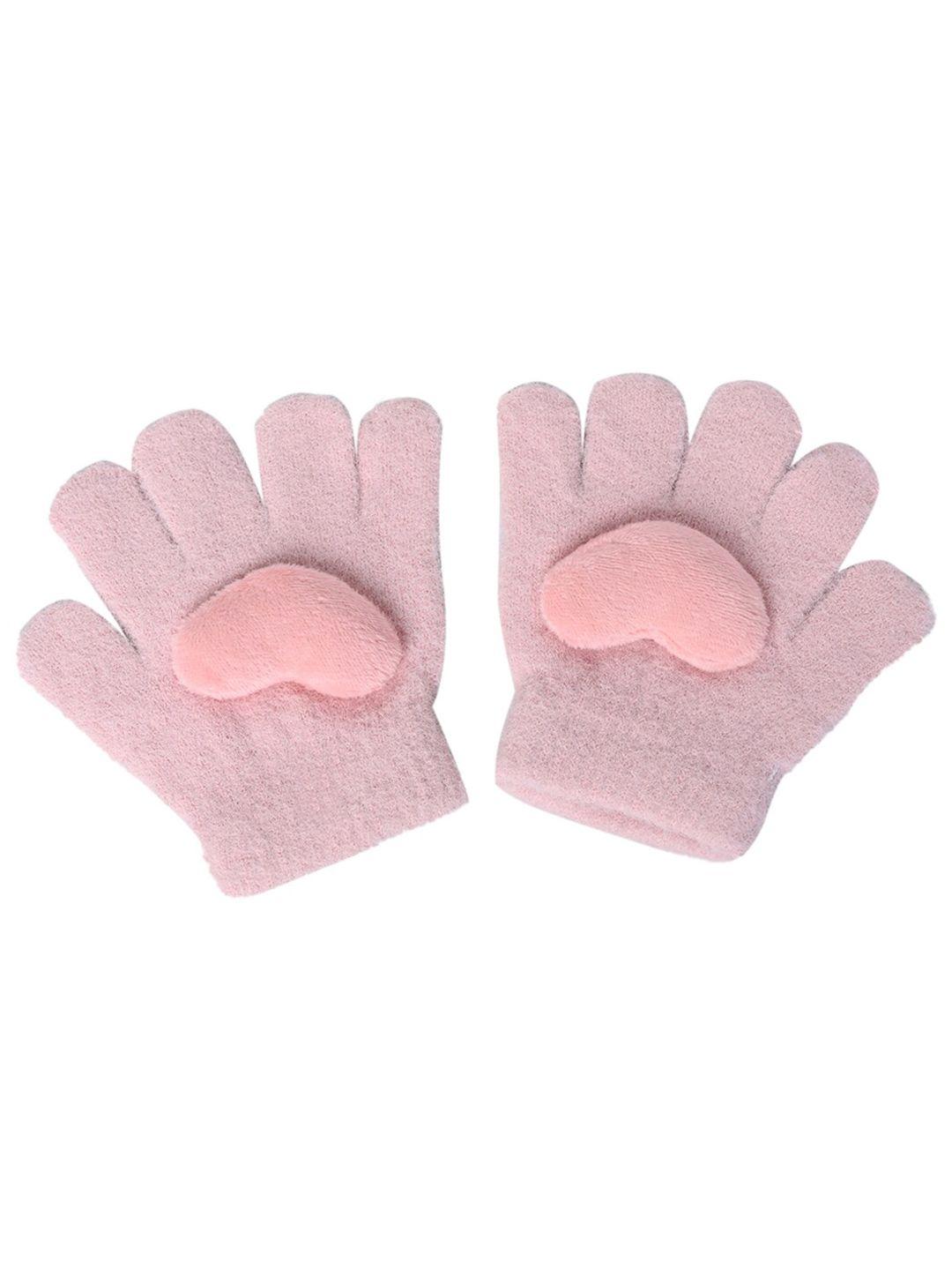 kid-o-world girls patterned woollen gloves