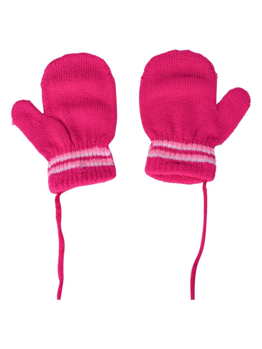 kid-o-world girls patterned woollen gloves