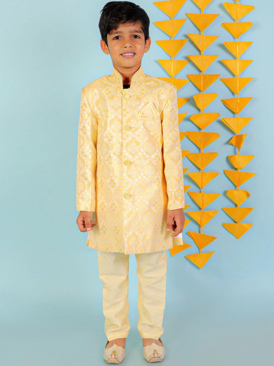 kid1 boys embroidered sherwani set