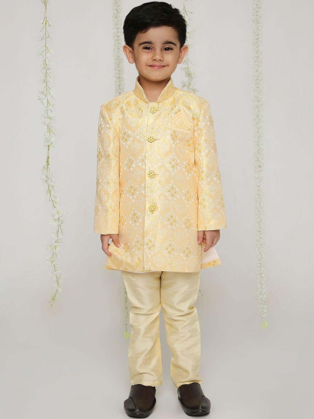 kid1 boys embroidered sherwani set