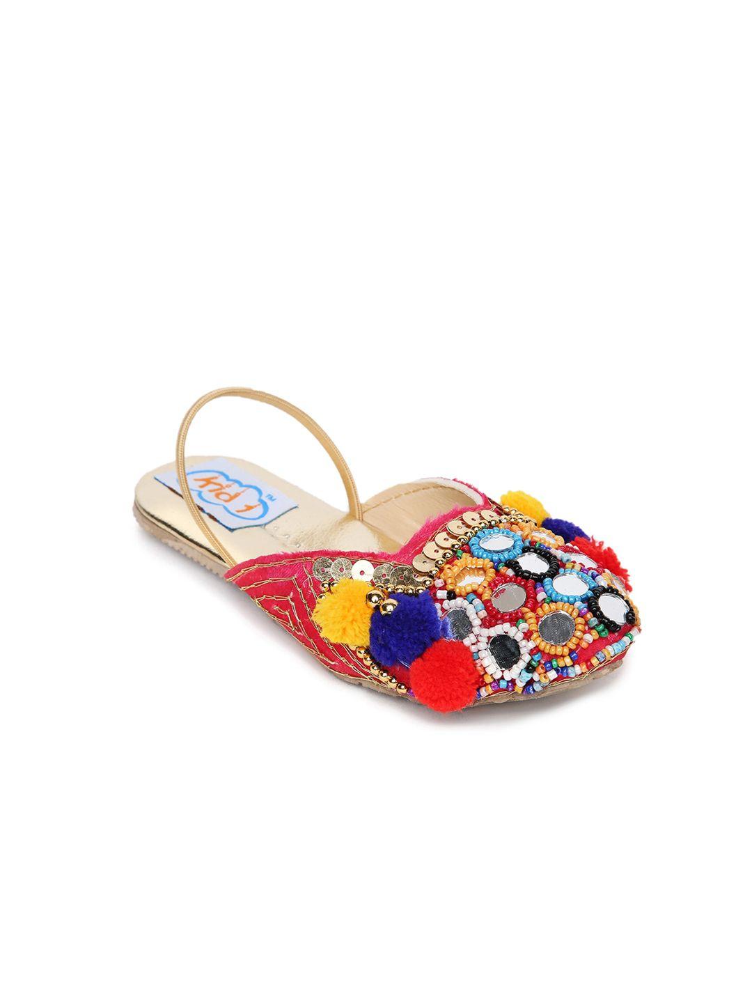 kid1 girls embellished ethnic mules