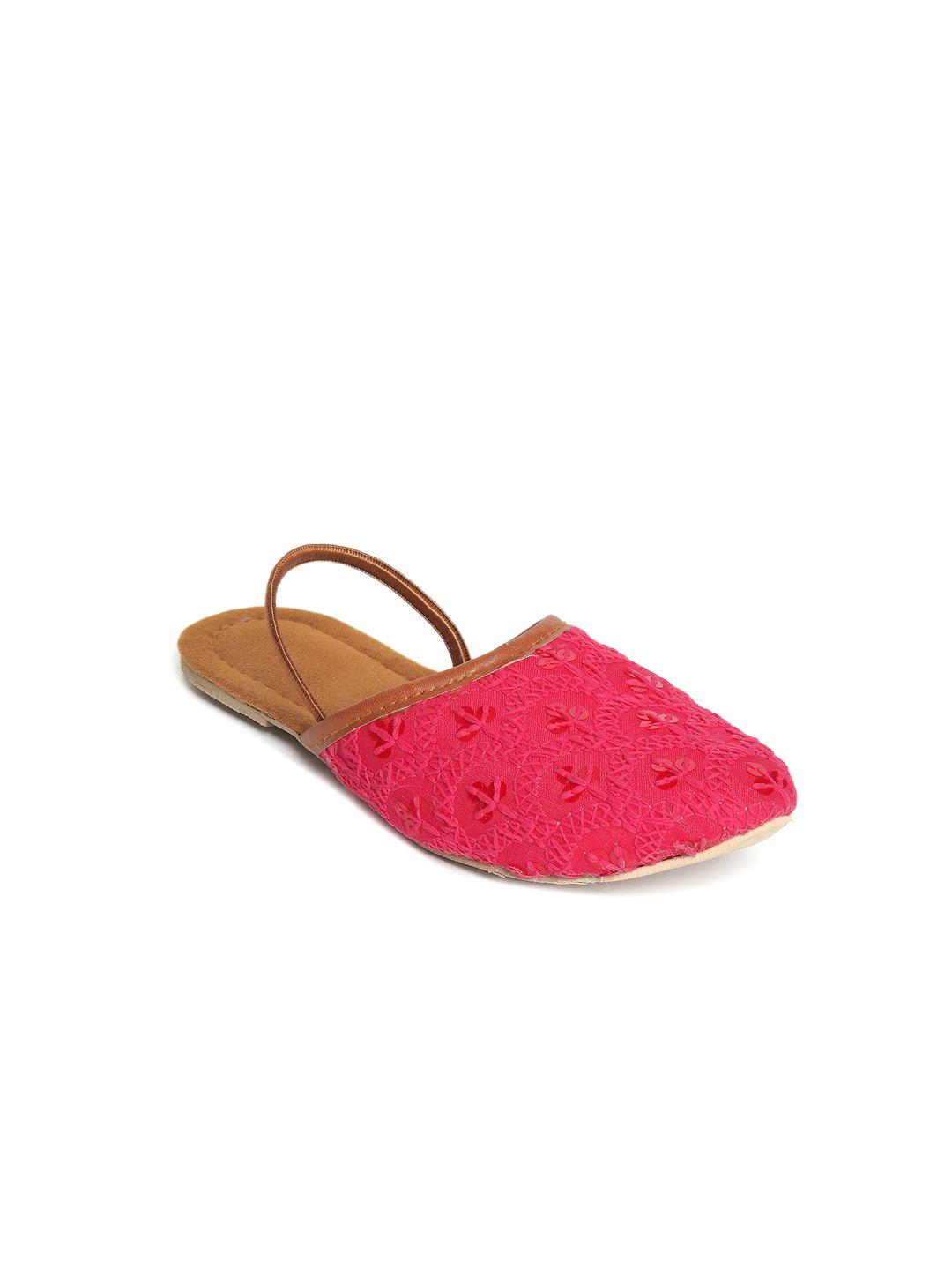 kid1 girls embroidered ethnic mules