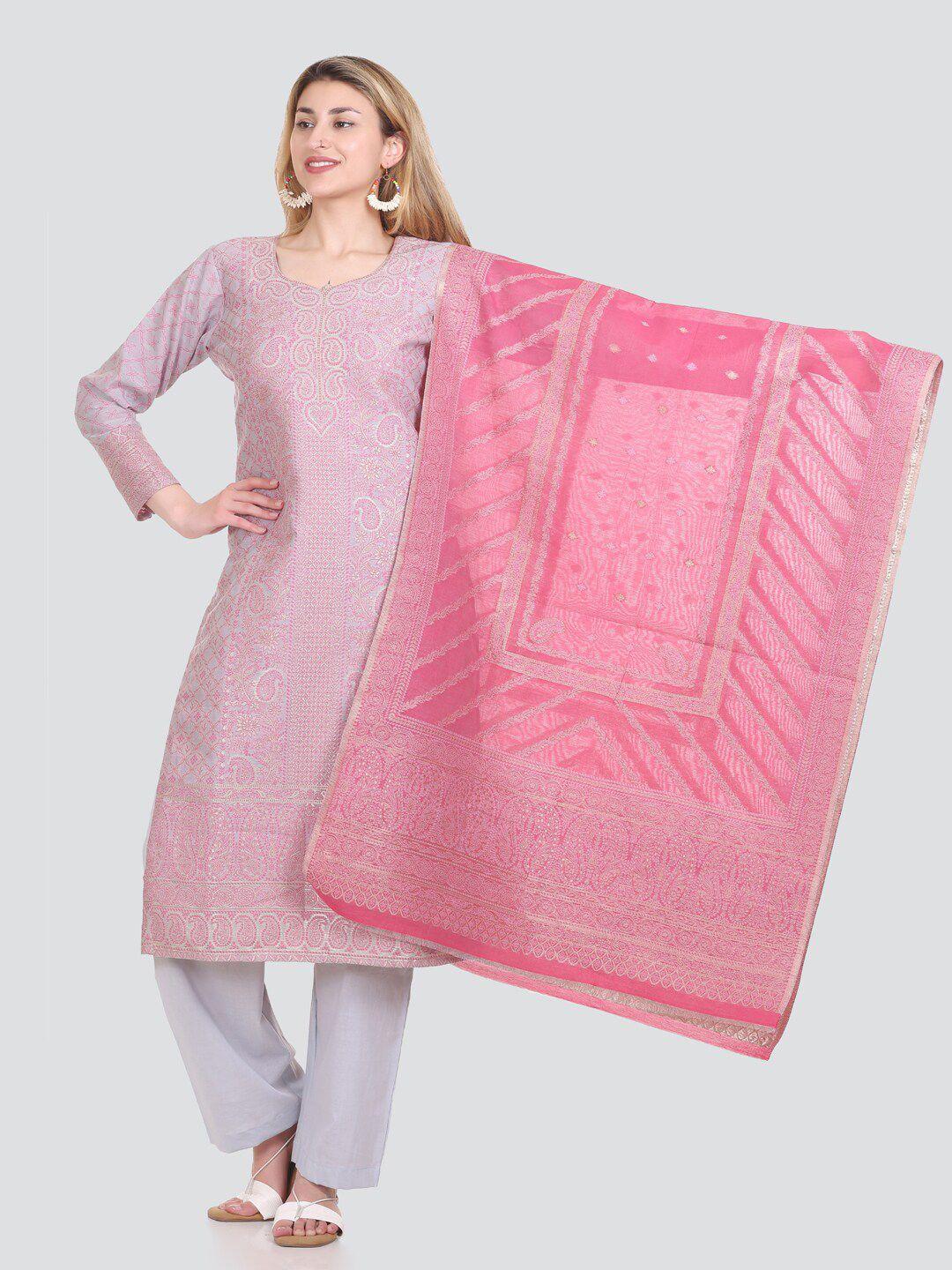 kidar paisley printed unstitched dress material