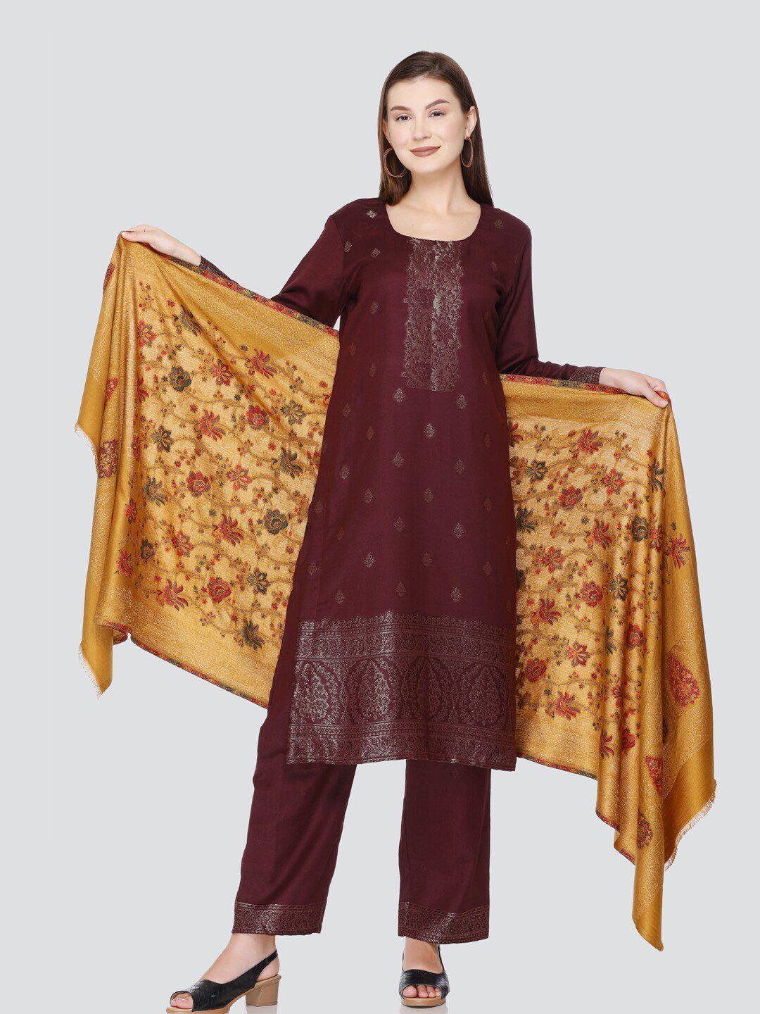 kidar ethnic motifs printed unstitched dress material