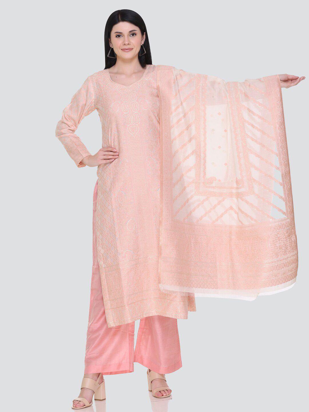 kidar paisley woven design unstitched dress material