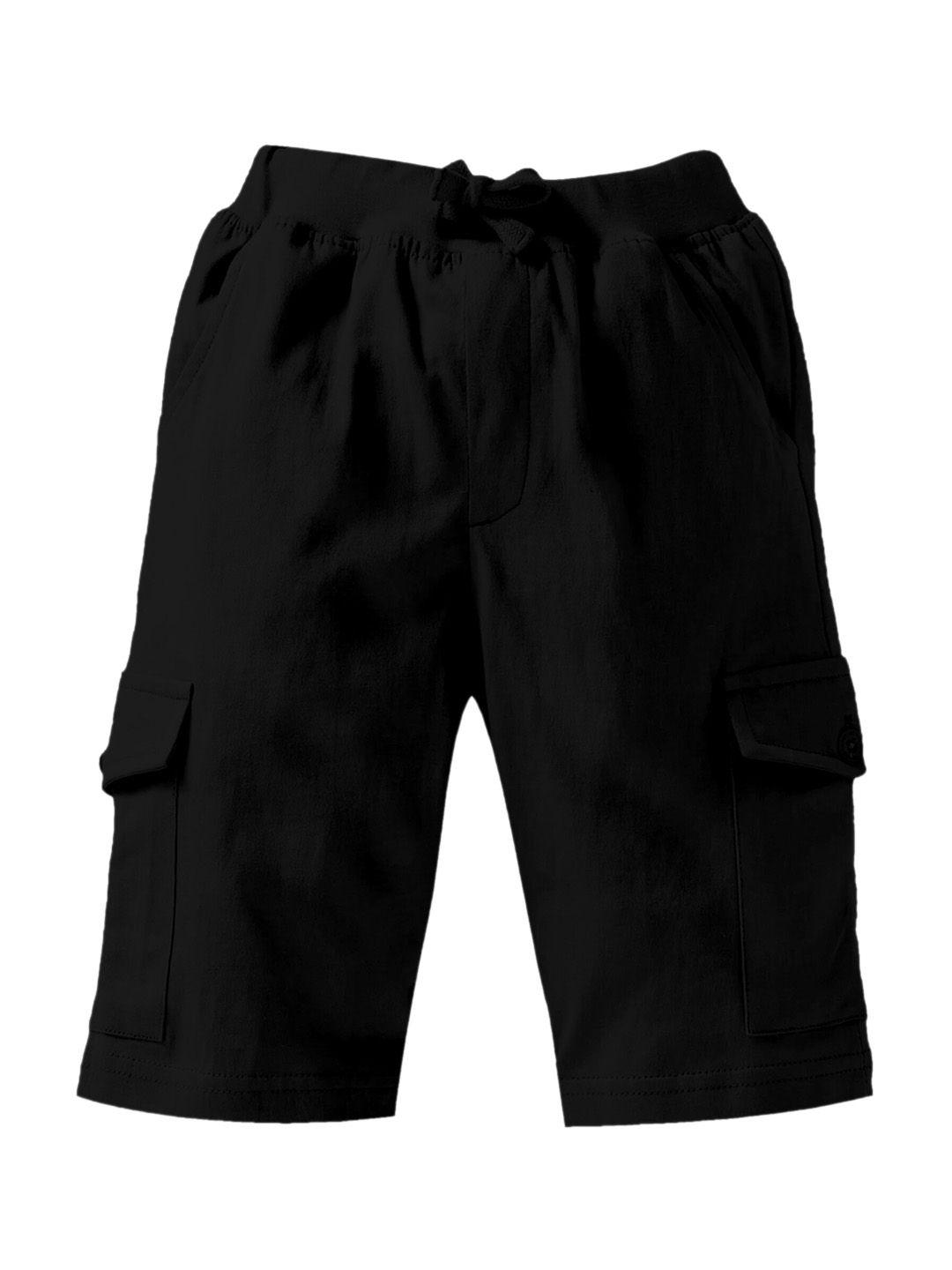 kiddopanti-boys-black-cotton-shorts