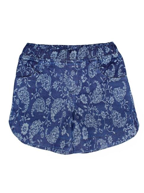 kiddopanti-kids-blue-floral-print-shorts