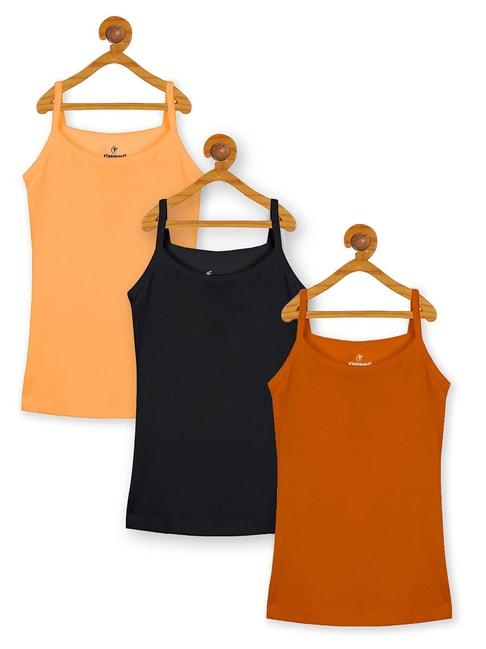 kiddopanti-kids-multicolor-solid-camisole-(pack-of-3)