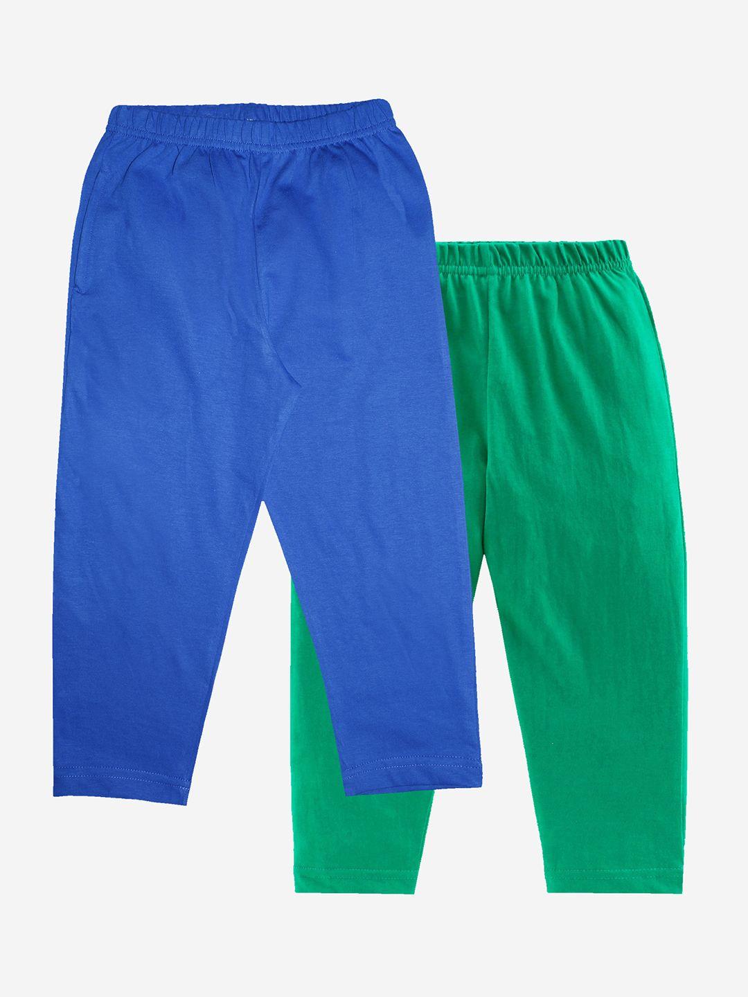 kiddopanti boys pack of 2 solid pure cotton lounge pants