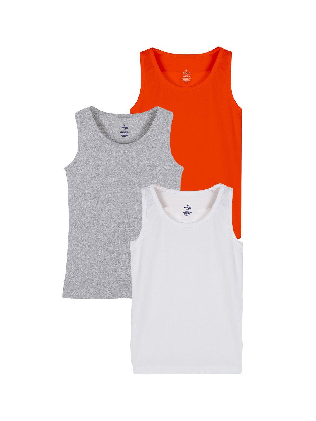 kiddopanti boys pack of 3 bio wash cotton basic innerwear vests