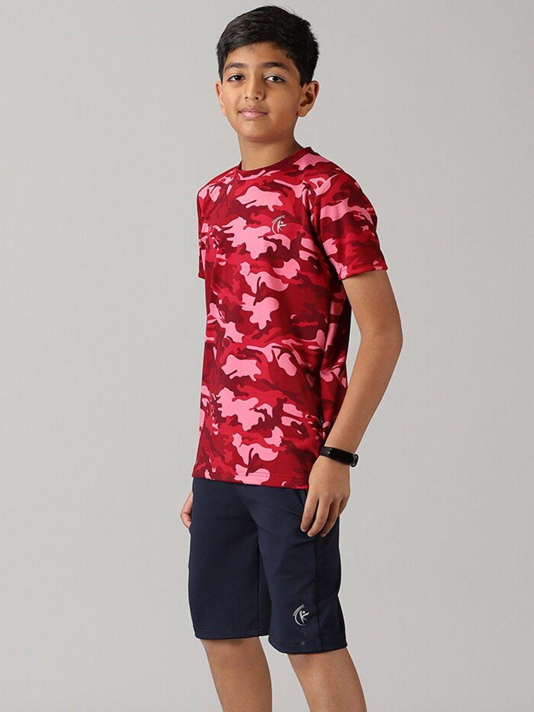 kiddopanti boys printed t-shirt with shorts