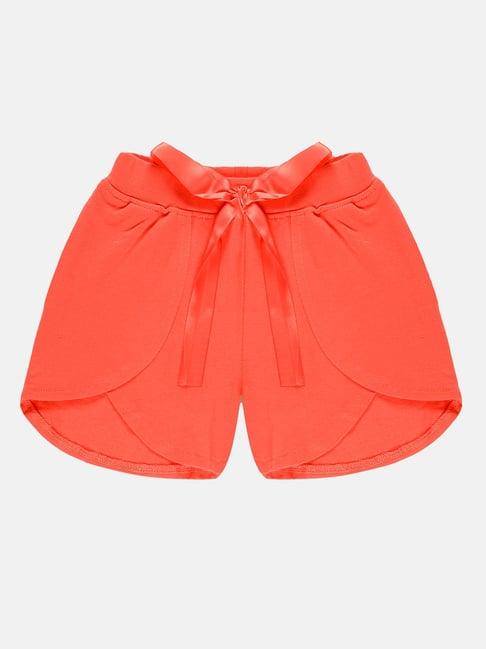kiddopanti kids coral solid shorts