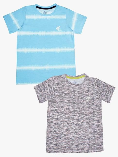 kiddopanti kids multicolor printed t-shirt (pack of 2)