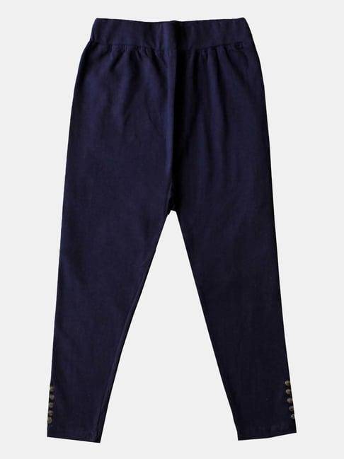 kiddopanti kids navy regular fit capri