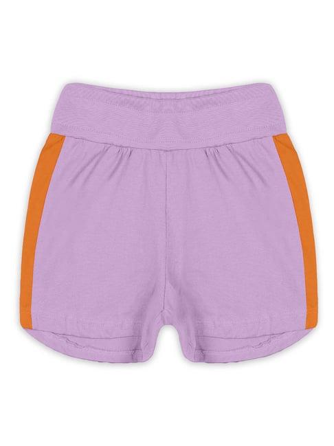 kiddopanti kids purple solid shorts