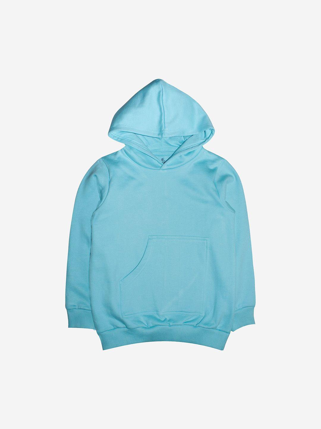 kiddopanti unisex kids blue hooded sweatshirt