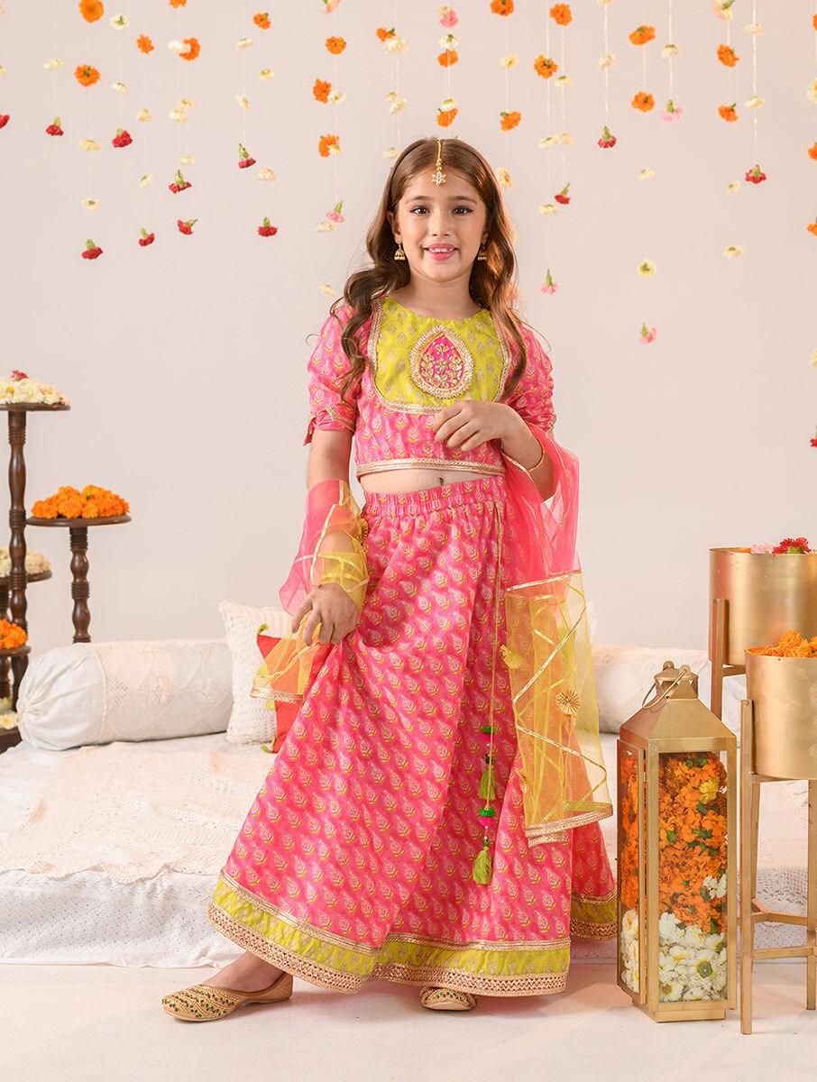 kids cotton lehenga choli