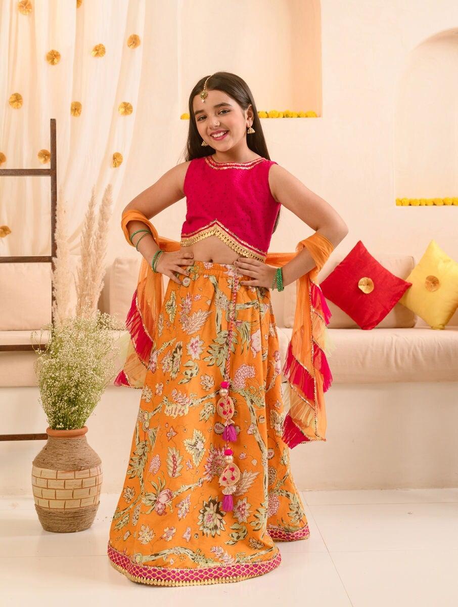 kids cotton lehenga choli