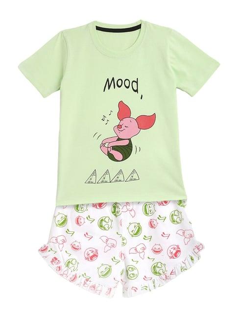 kids-craft-mint-green-cotton-printed-t-shirt-&-shorts