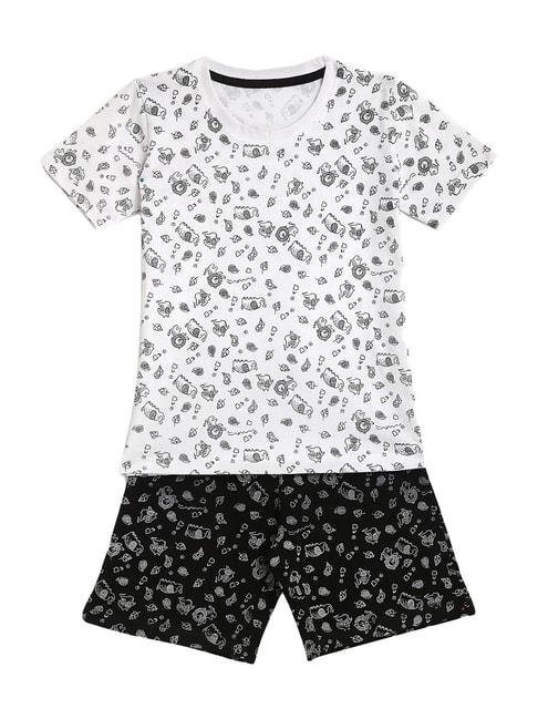 kids-craft-white-cotton-printed-t-shirt-&-shorts