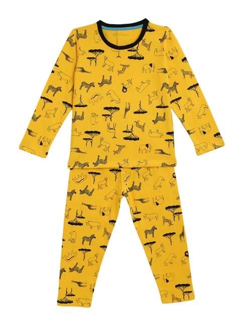 kids-craft-yellow-cotton-printed-t-shirt-&-pants