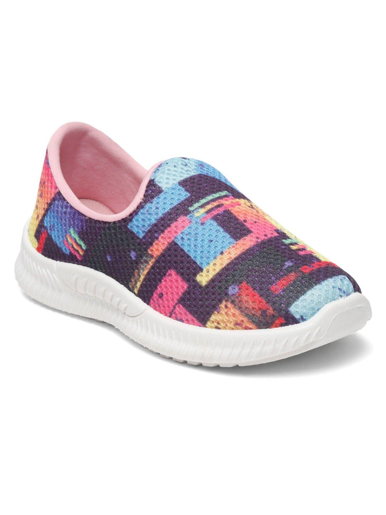kids multi-color printed casual shoes