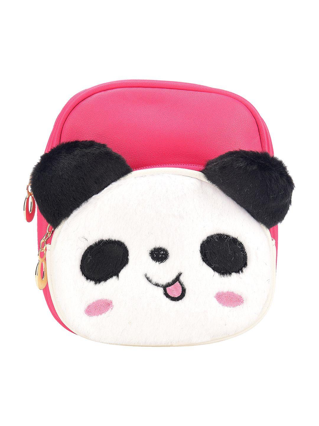 kids on board kids pink panda face 7 inches picnic bagpack