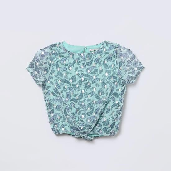 kids only girls printed top