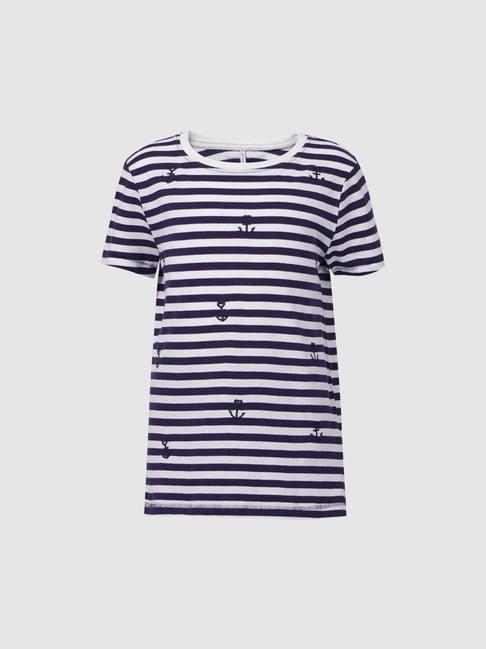 kids only navy striped t-shirt