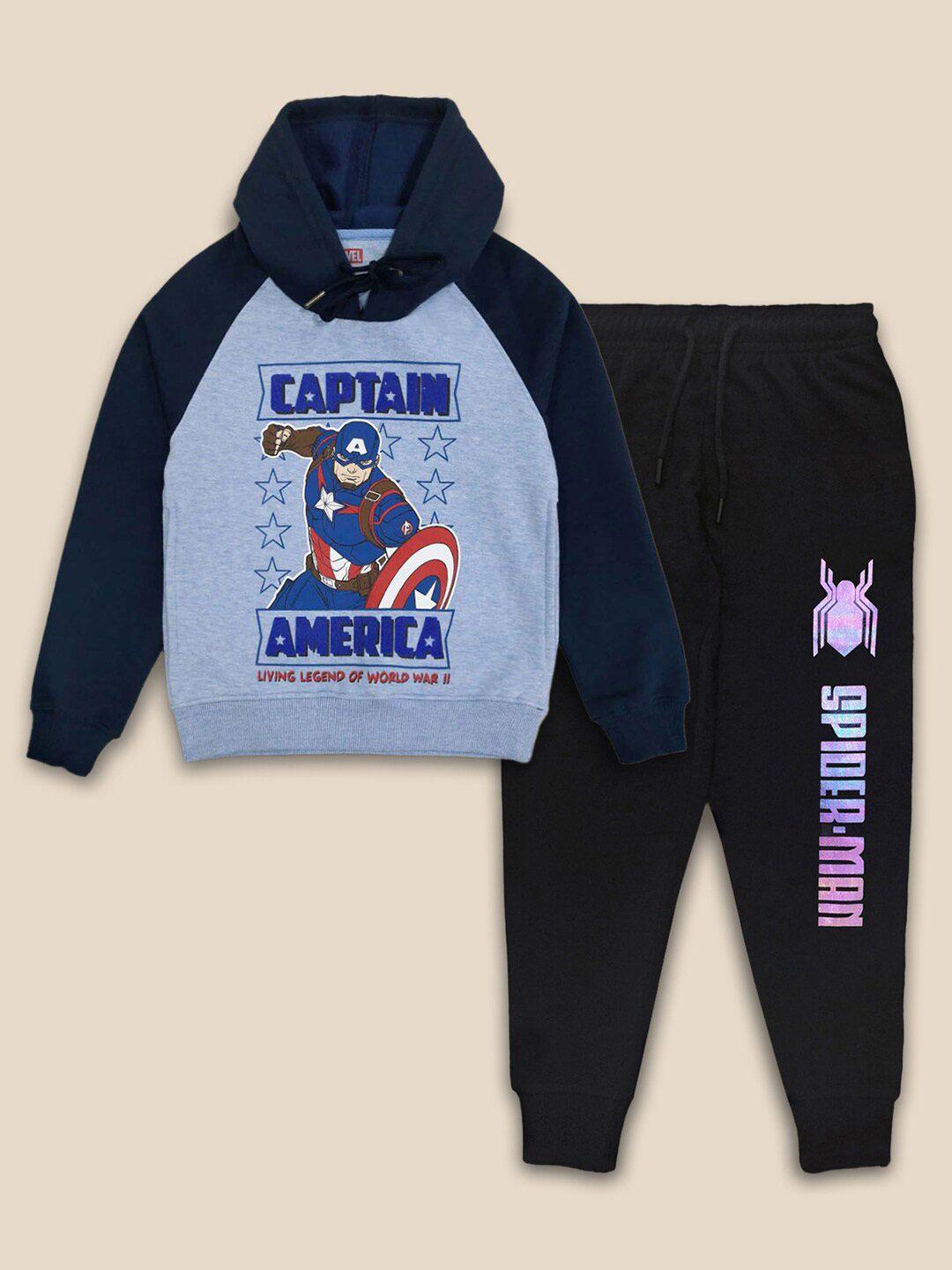 kids ville boys captain america printed clothing set